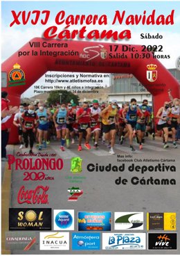 Cártama ultima su Carrera de Navidad que se celebrará el sábado 17.