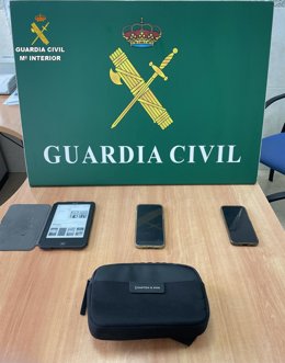 Material incautado por la Guardia Civil