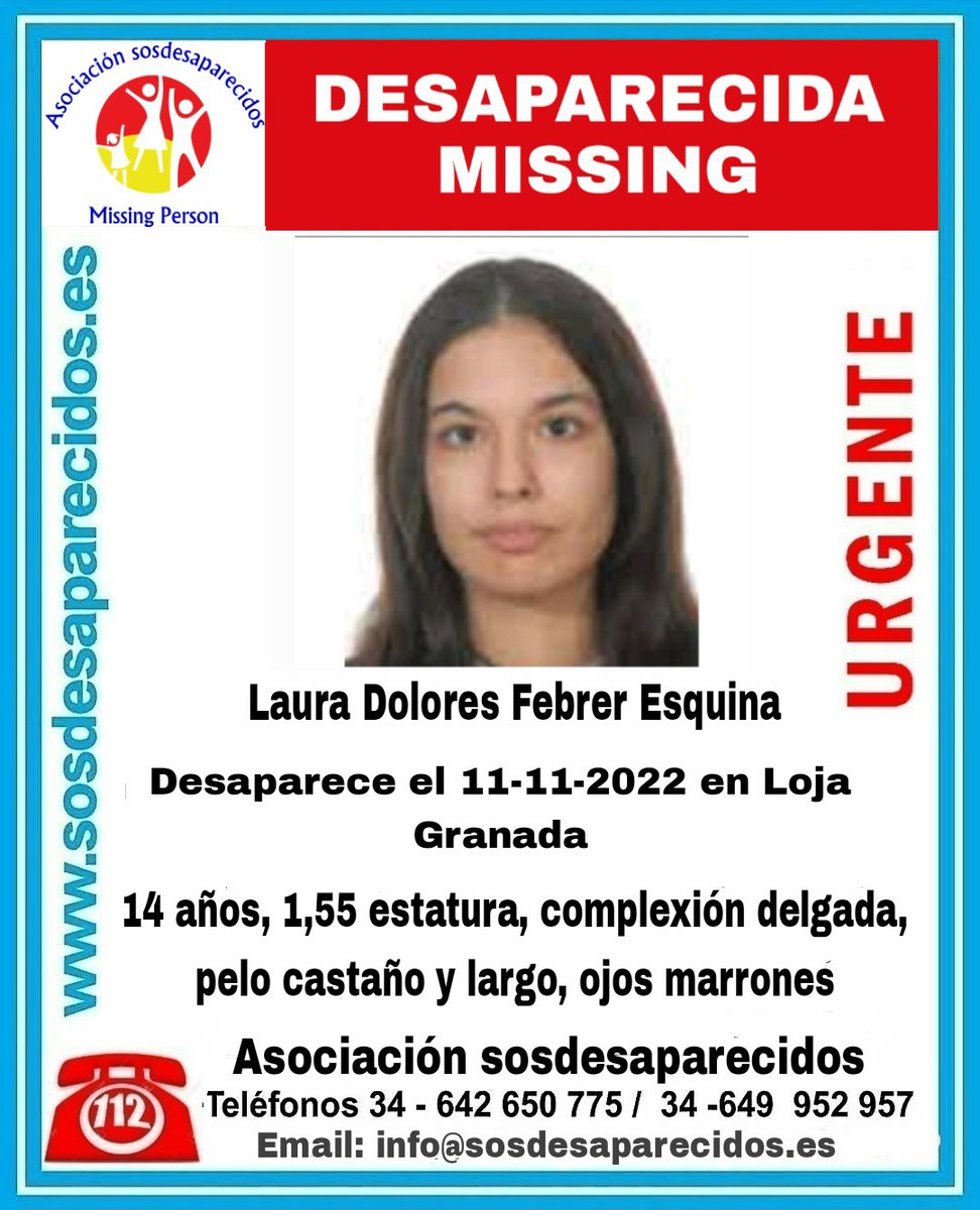 Buscan a una menor desparecida hace un mes en Loja (Granada)