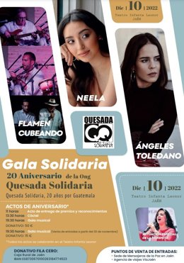 Cartel de la gala.