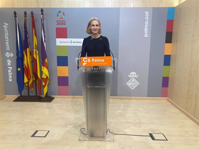 La portavoz de Ciudadanos en el Ayuntamiento de Palma, Eva Pomar.