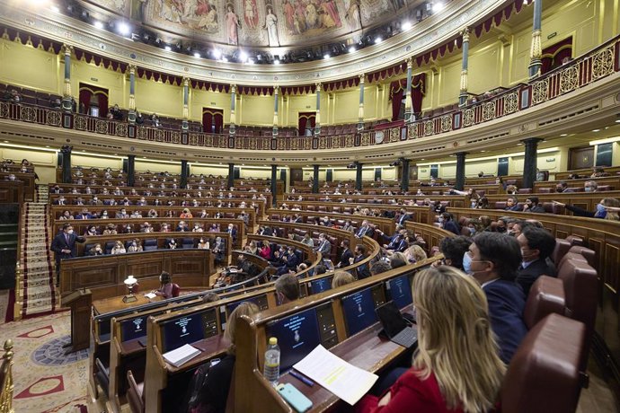 Archivo - Hemicicle del Congrés dels Diputats