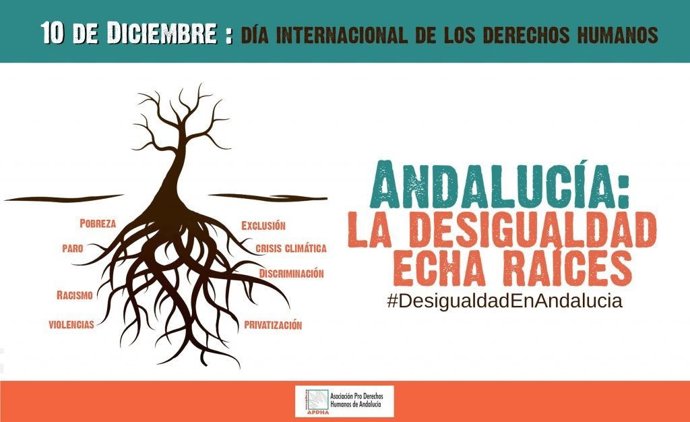 Apdha lamenta el "deterioro" de las condiciones de vida en Andalucía y convoca actos este sábado contra la desigualdad