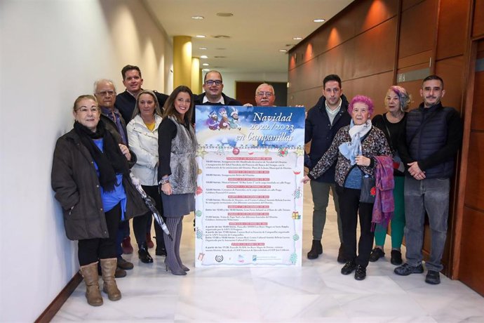 Presentación de las actividades navideñas del distrito malagueño de Campanillas