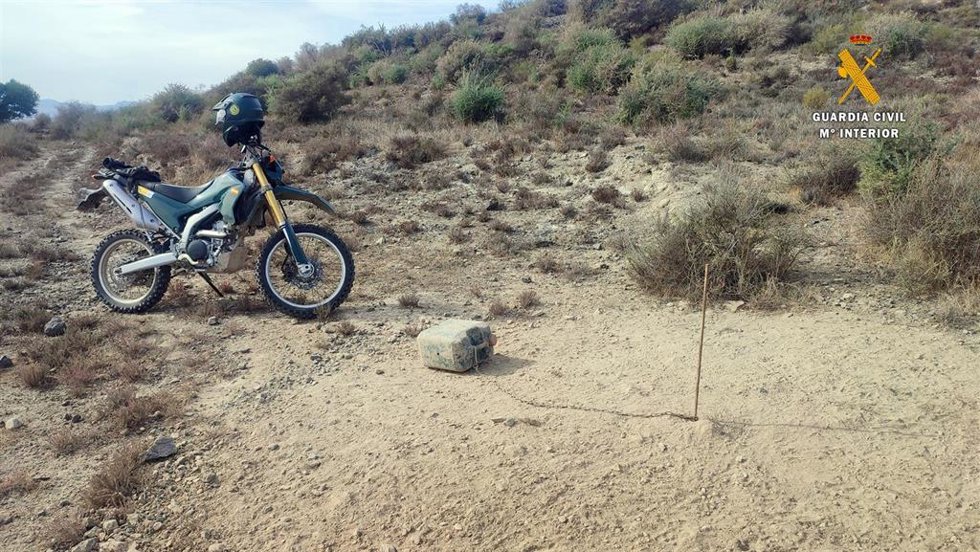 Cebadero localizado en la zona de los disparos.