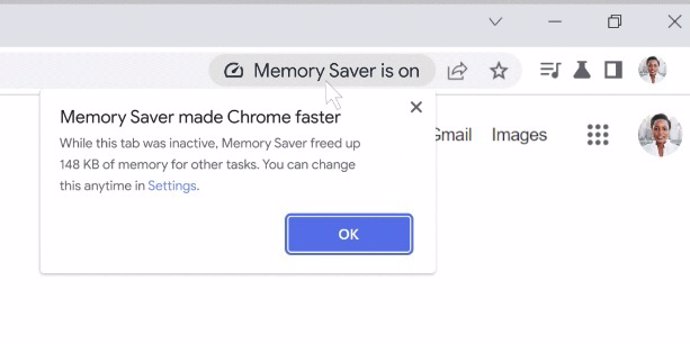 Modo ahorro de memoria en Chrome