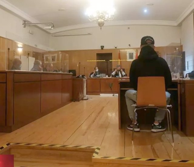 El 'Pipi', durante su declaración en la Audiencia de Valladolid.