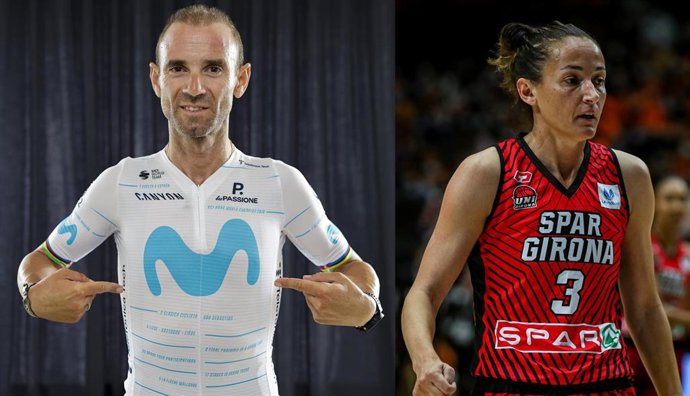 El exciclista Alejandro Valverde y la exjugadora de baloncesto Laia Palau