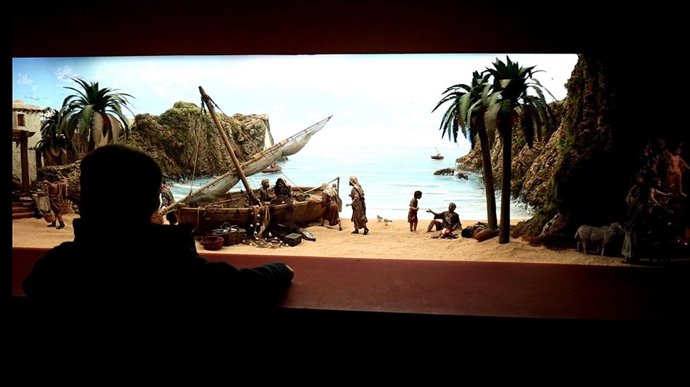 El mar de Galilea, protagonista del belén de Ciudad Real titulado 'El pescador de hombres'.