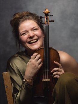 Archivo - La violinista eslava Maja Horvat.