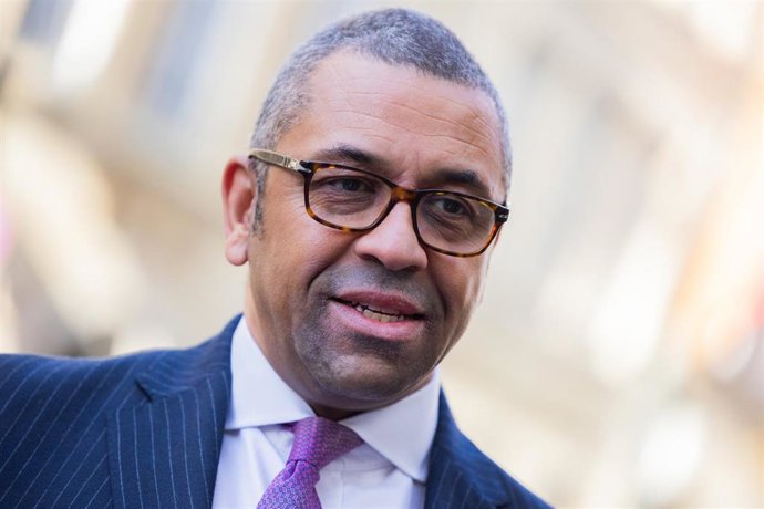 Archivo - El ministro de Exteriores de Reino Unido, James Cleverly