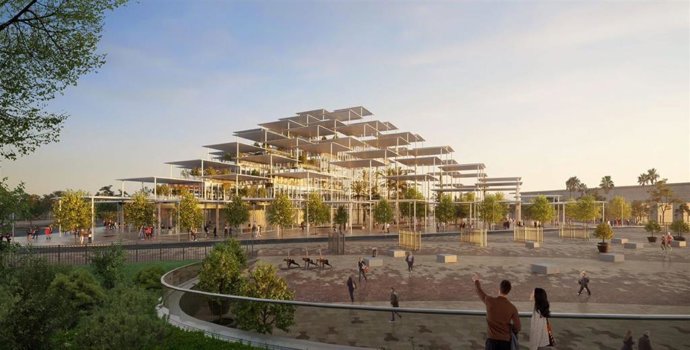 Recreación de cómo será la nueva sede del JRC en la Cartuja