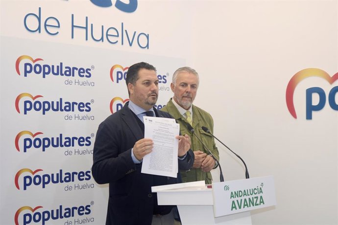 El portavoz del PP en el ayuntamiento de Huelva, Jaime Pérez.