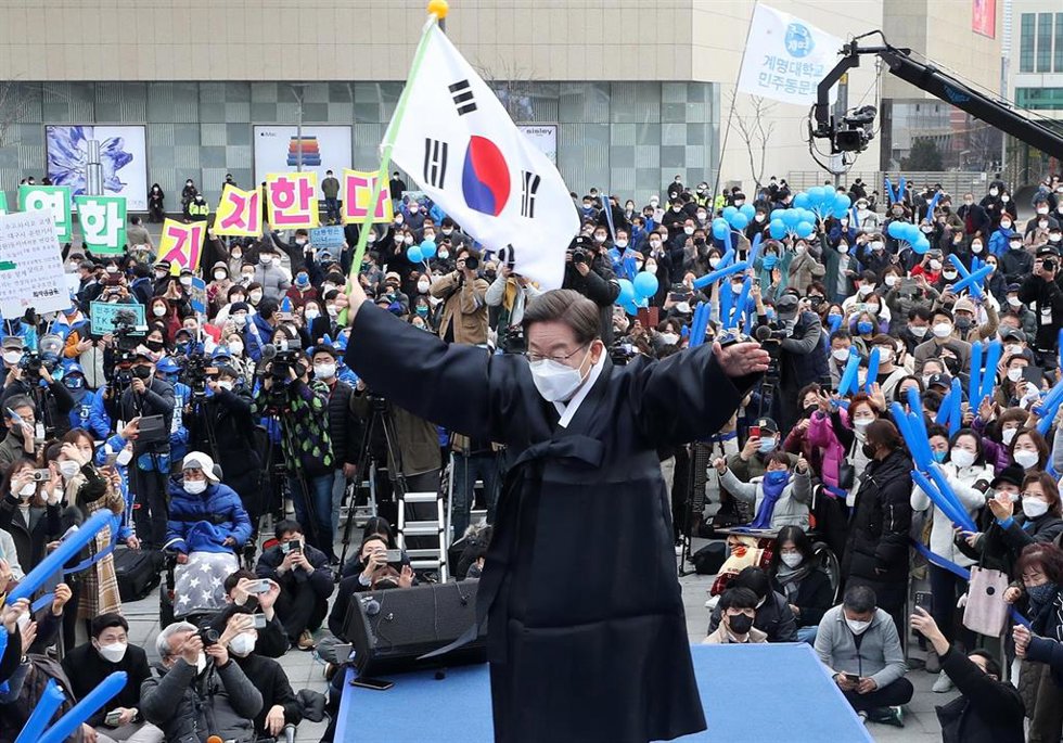 Archivo - Lee Jae Myung, líder del opositor Partido Democrático de Corea del Sur