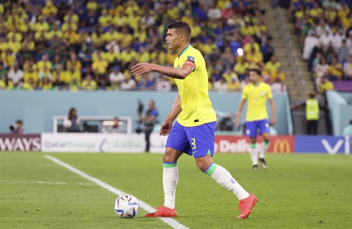 El capitán de la selección de Brasil, Thiago Silva