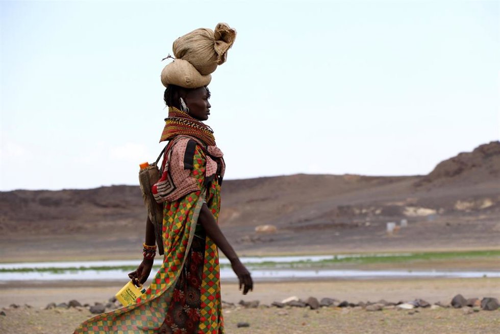 Archivo - Una mujer en Kenia