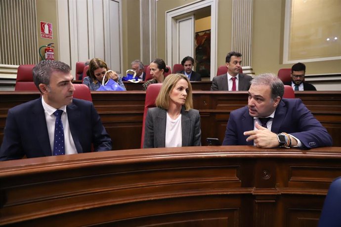 Manuel Domínguez, Luz Reverón y Carlos Ester