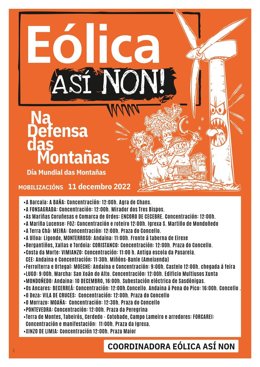 Concentraciones 'Eólica así non'.