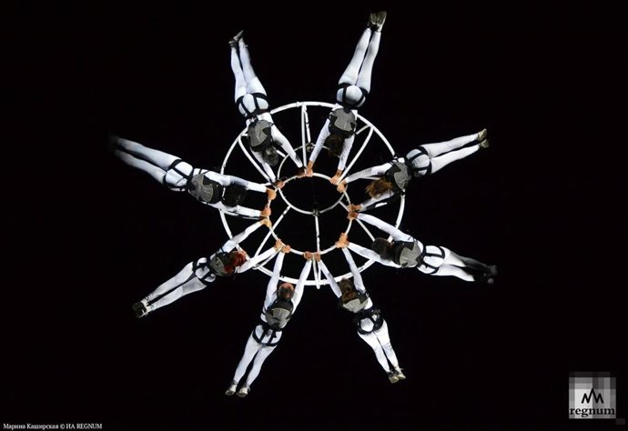 Escena aérea del grupo