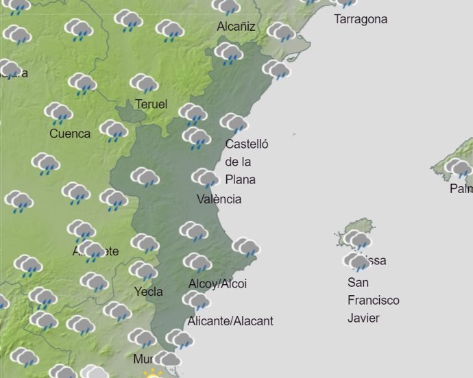 Predicción meteorológica para el domingo 11 de diciembre
