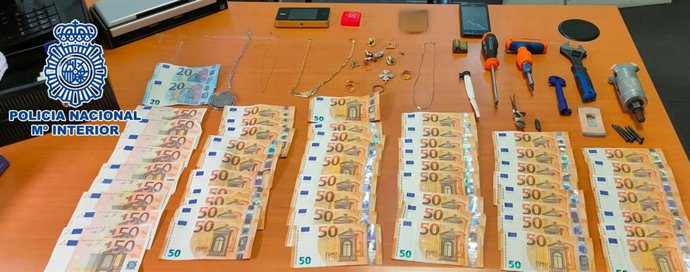 Objetos intervenidos por los agentes