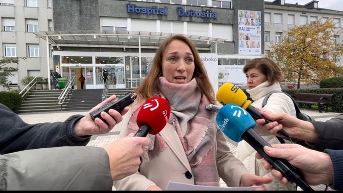 La presidenta del PP de Gipuzkoa, Muriel Larrea