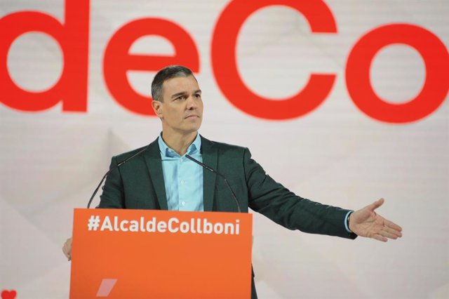 El president del Govern central, Pedro Sánchez, intervé en l'acte a Barcelona