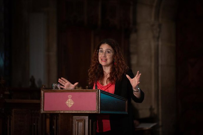 Archivo - Laura Pérez durant un acte aquest any