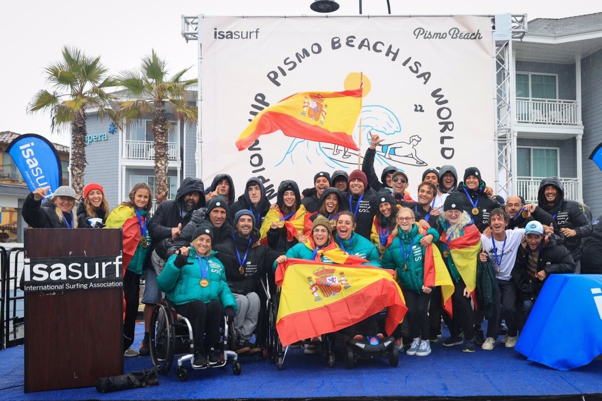 Spain adds five medals and finishes as the third country at the World Adaptive Surfing Championships