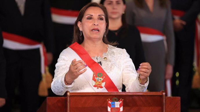 La presidenta de Perú, Dina Boluarte