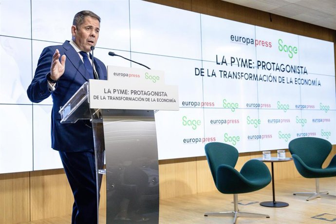 Archivo - El presidente de CEPYME, Gerardo Cuerva, en una imagen de archivo.