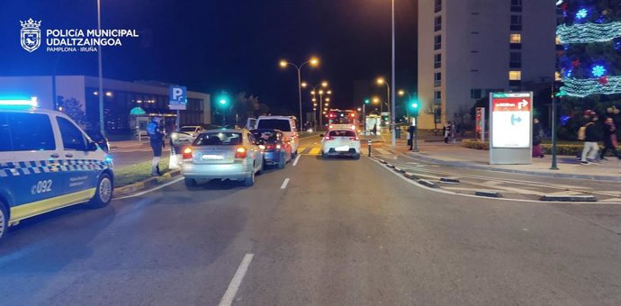 Actuación de la Policía Municipal de Pamplona.