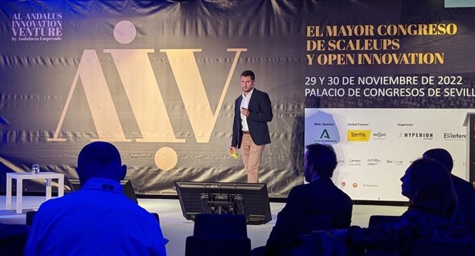 El co-CEO de Víver Kombucha, Raúl de Frutos, interviene en Al Andaluz Innovation Venture 22.