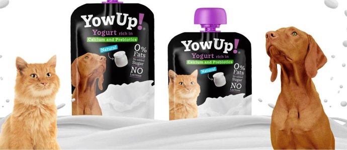 Yogures para perros y gatos.