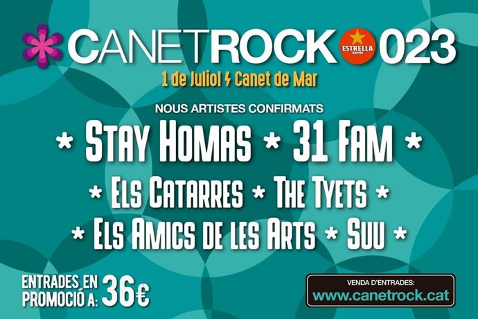 Cartell del Canet Rock 2023