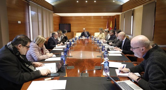 Reunión de la Mesa de las Cortes.