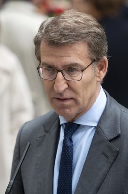 El presidente del PP, Alberto Núñez Feijóo 