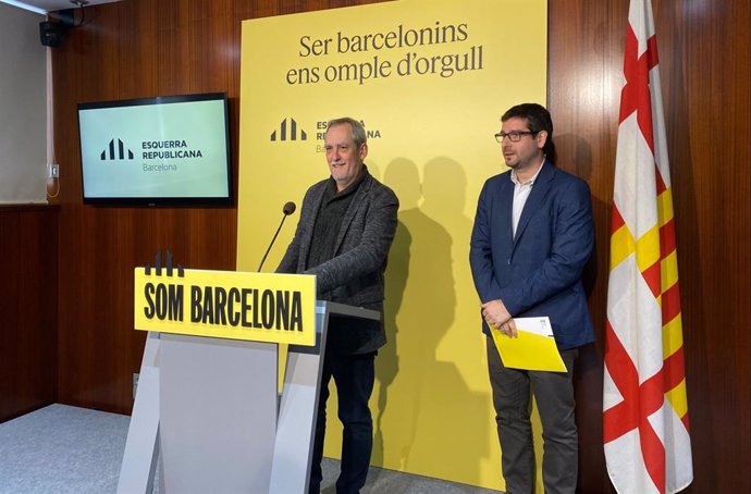 Els regidors d'ERC Jordi Coronas i Jordi Castellana