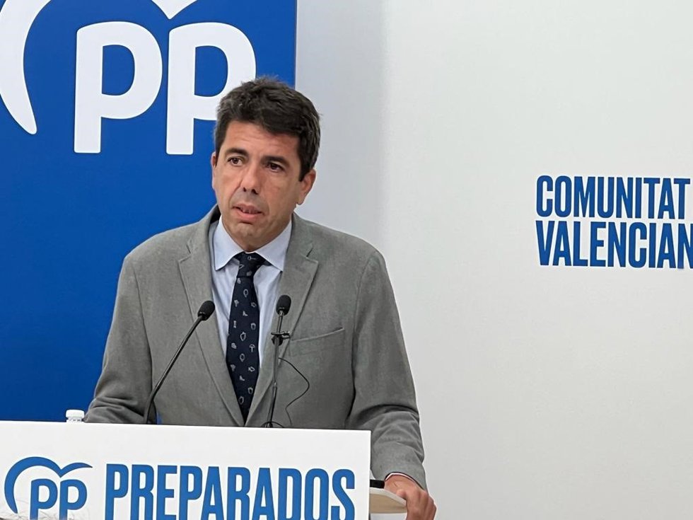 El presidente del PPCV, Carlos Mazón