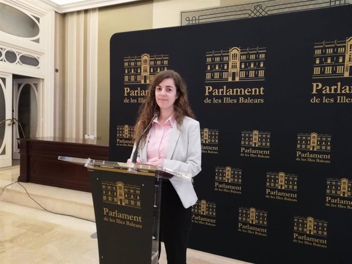 La portavoz adjunta de Unidas Podemos en el Parlament balear, Esperana Sans.