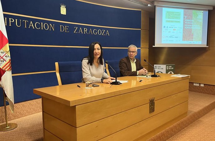 Presentación de las jornadas técnicas en la sala de prensa de la DPZ.