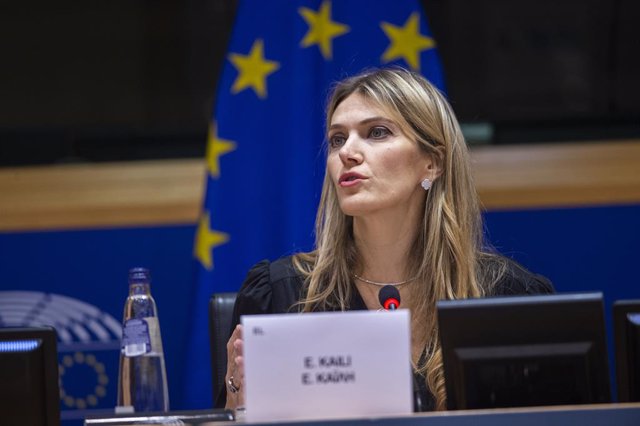 La vicepresidenta del Parlamento Europeo Eva Kaili, a 7 de diciembre de 2022.