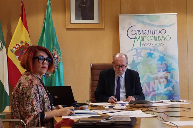 El presidente de la FAMP y de la Diputación de Sevilla, Fernando Rodríguez Villalobos, este lunes en la reunión de los órganos de gobierno de la Federación de Municipios.