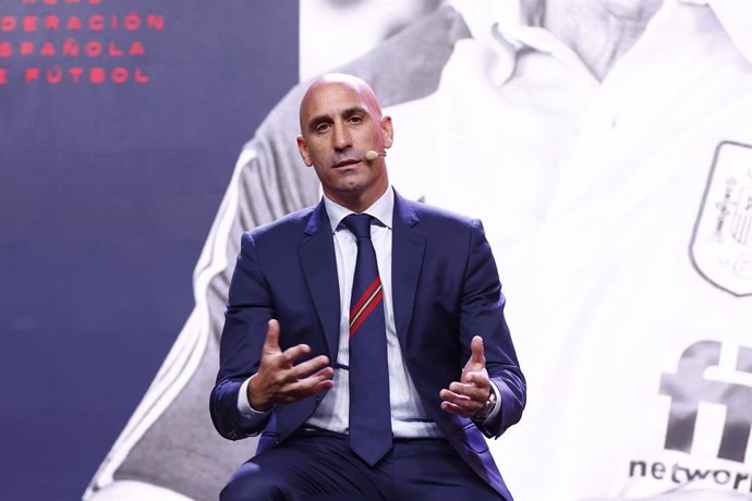 El presidente de la Real Federación Española de Fútbol (RFEF), Luis Rubiales