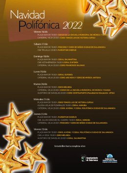 Cartel del programa 'Navidad Polifónica'.