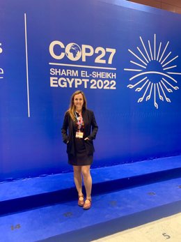 María Amparo Alonso en la COP27 en Egipto