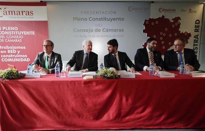 Reuniónd el Pleno del Consejo Regional de Cámaras de Comercio de Castilla y León.