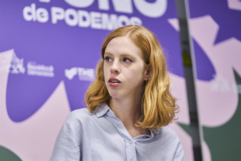 Archivo - La secretaria de Organización de Unidas Podemos, Lilith Verstrynge