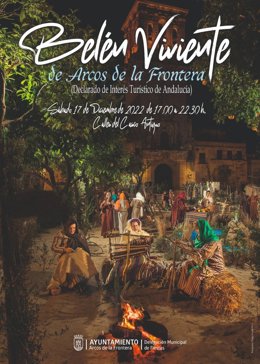 Cartel del Belén Viviente de Arcos de la Frontera (Cádiz)