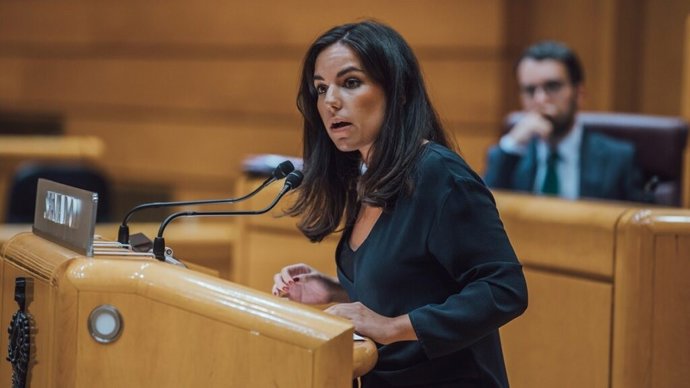 Archivo - La senadora andaluza de Vox Pepa Millán.